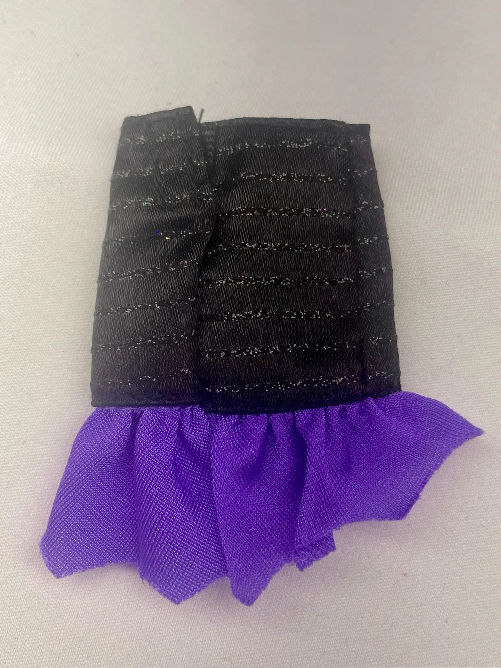 Monster High Create-A-Monster  Black and Purple Ruffle Mini Skirt